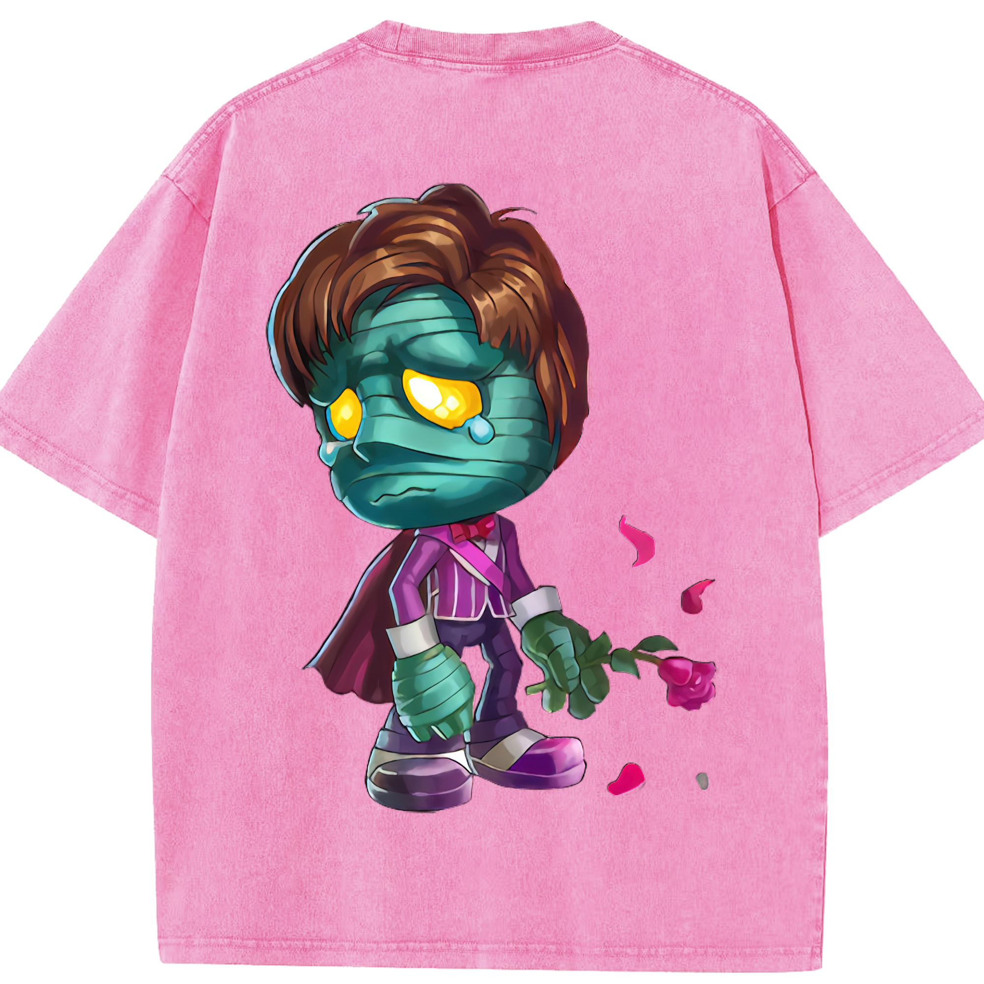 リーグ・オブ・レジェンド League of Legends LOL 綿100% ヴィンテージ風 半袖Tシャツ（背面プリント）
